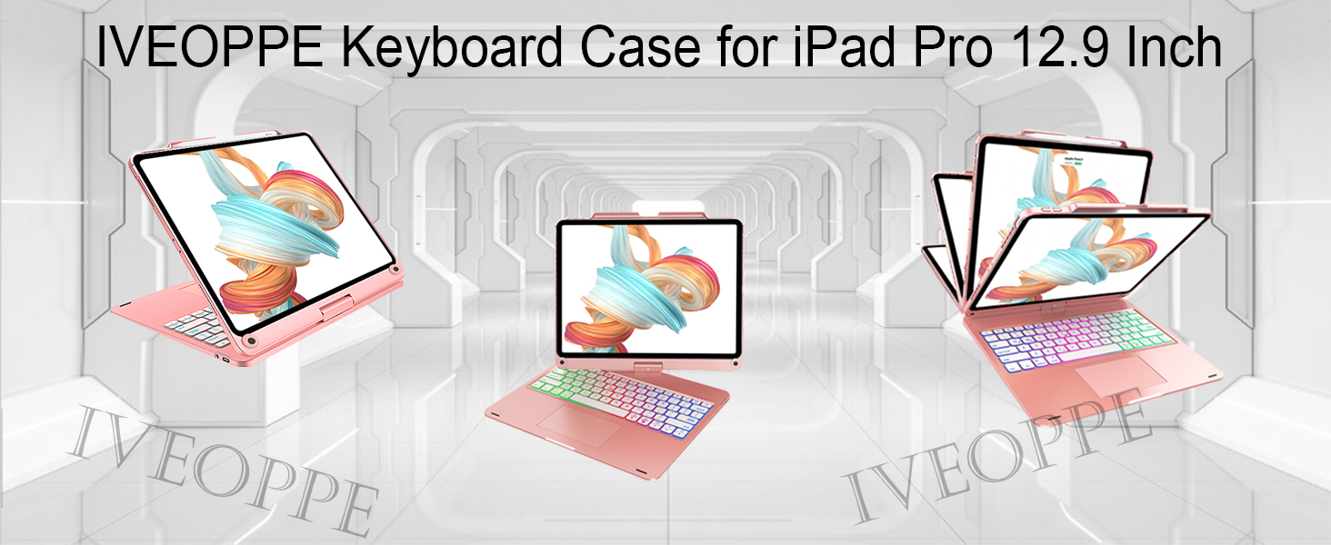 Touch iPad Pro 12.9 Inch Case with Keyboard 6th Gen 2022
