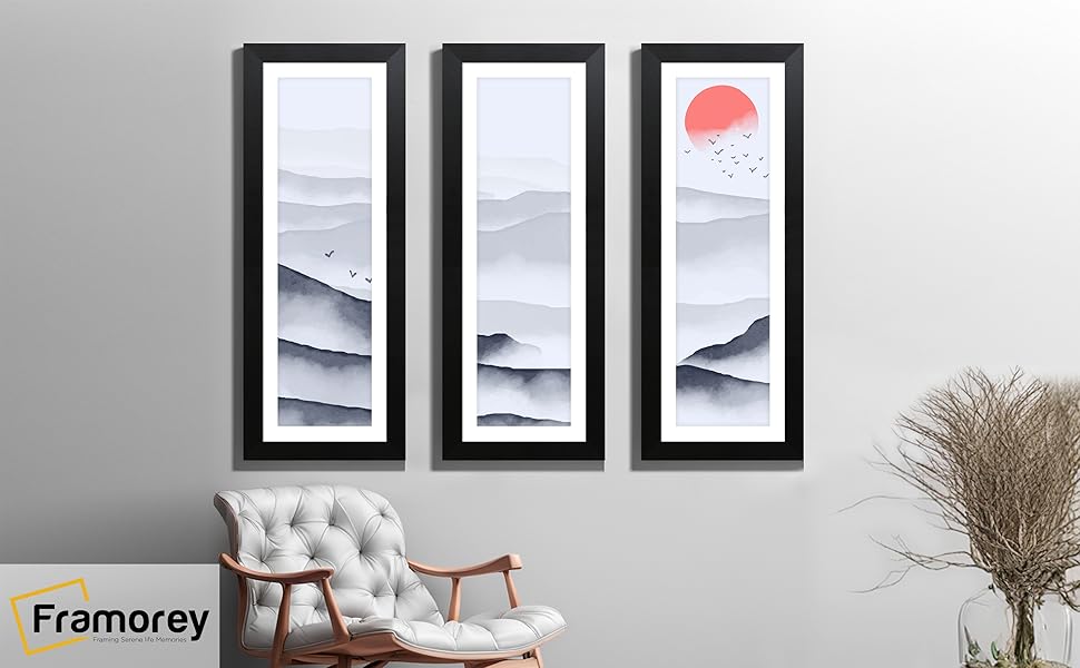 FRAMOREY Panoramic Style, Oxford Flat Wooden Effect Picture Frame