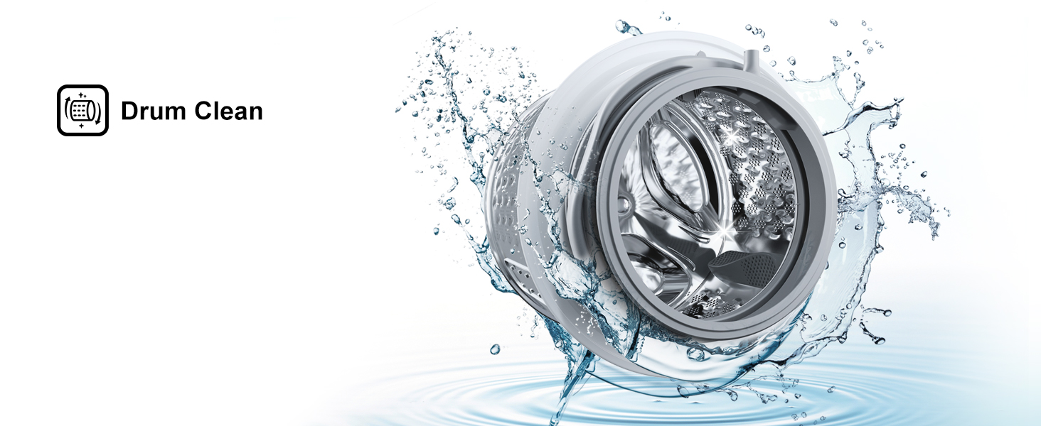 Scalding hot water and a rapid spin remove odor-causing bacteria and mold from your washer.