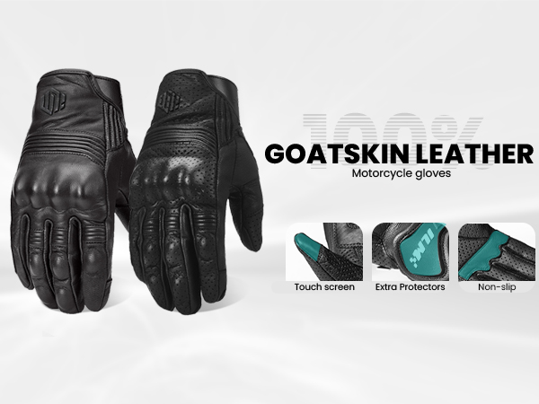 Amazon.com: ILM Goatskin Leather Motorcycle Motorbike