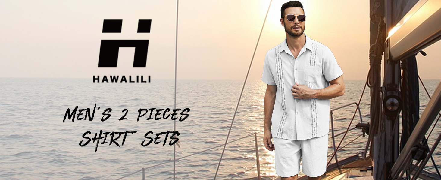 mens linen 2 piece outfits