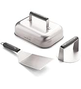 Camp Chef Smashed Burger Kit - Flat-Top Griddle Accessories Include Grill Spatula, Burger Press &...