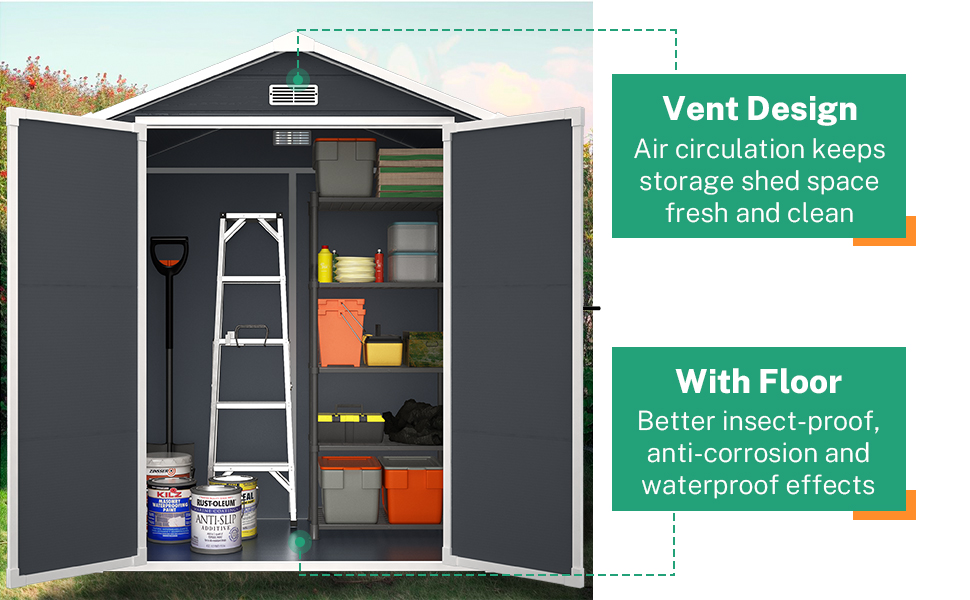 outdoor resin shed