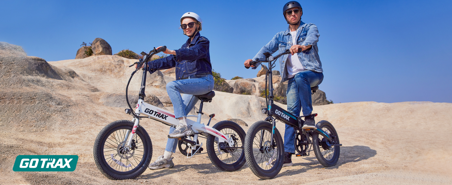 Gotrax R1 20" Folding Electric Bike with 40 Miles (Pedal