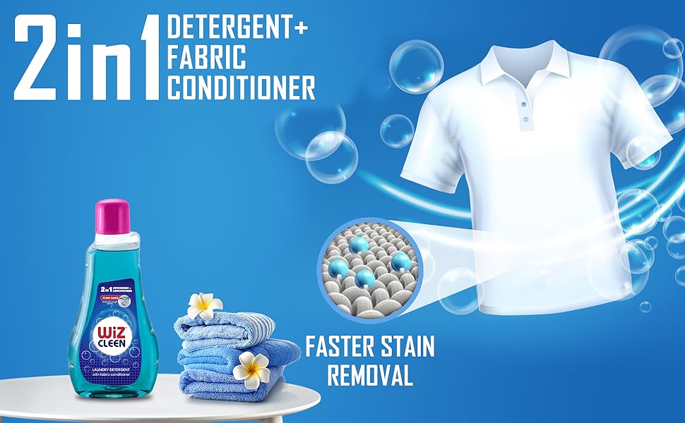 Wiz Cleen Matic Front Load 2in1 Liquid Detergent 5Ltr Refill Can