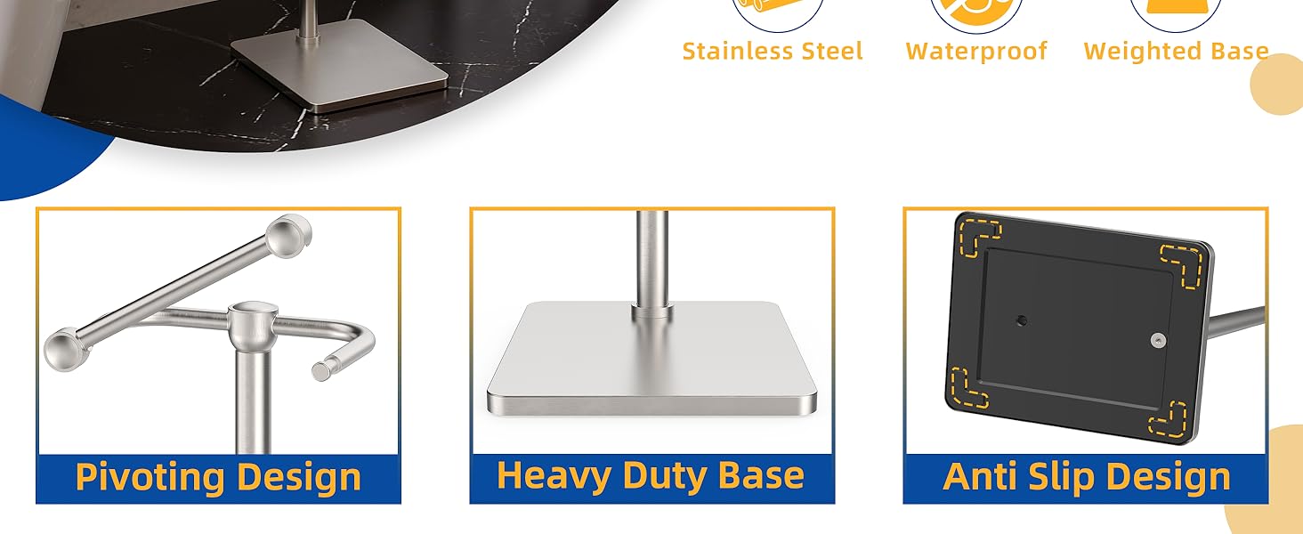 stainless steel toilet paper holder stand