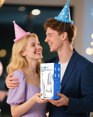 electric toothbrush with water flosser