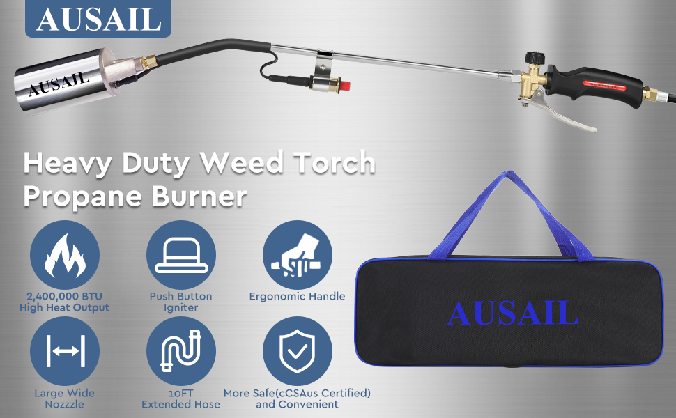 Amazon.com : Propane Torch Weed Burner with Storage Bag,Blow