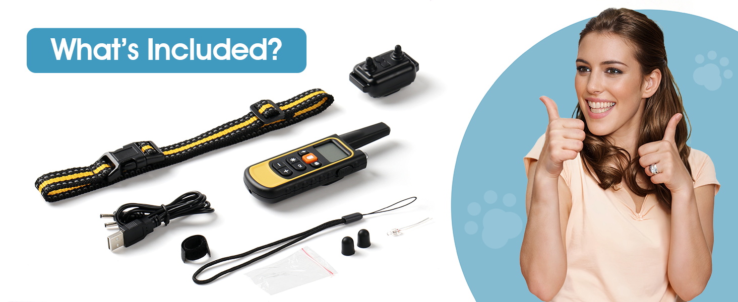 rosdorra Dog Shock Collar with Remote Control, 3300Ft Dog