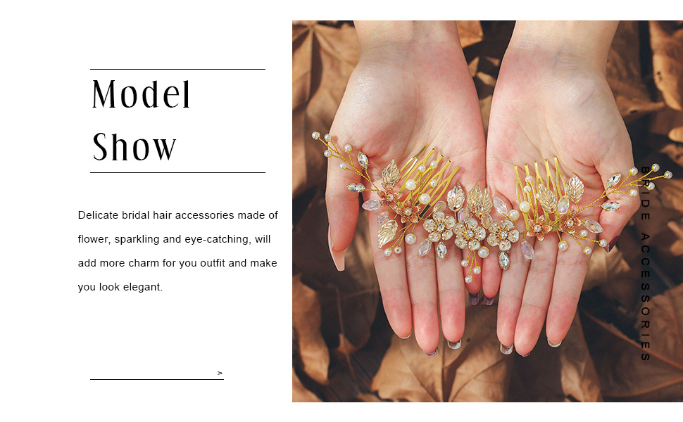 Pearl Wedding Hair Comb for Brides