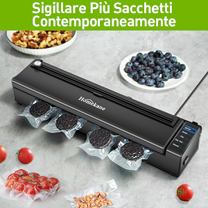 Macchina Sottovuoto HOMEKANE - Sigillatore Con Taglierina Per Alimenti Freschi E Secchi