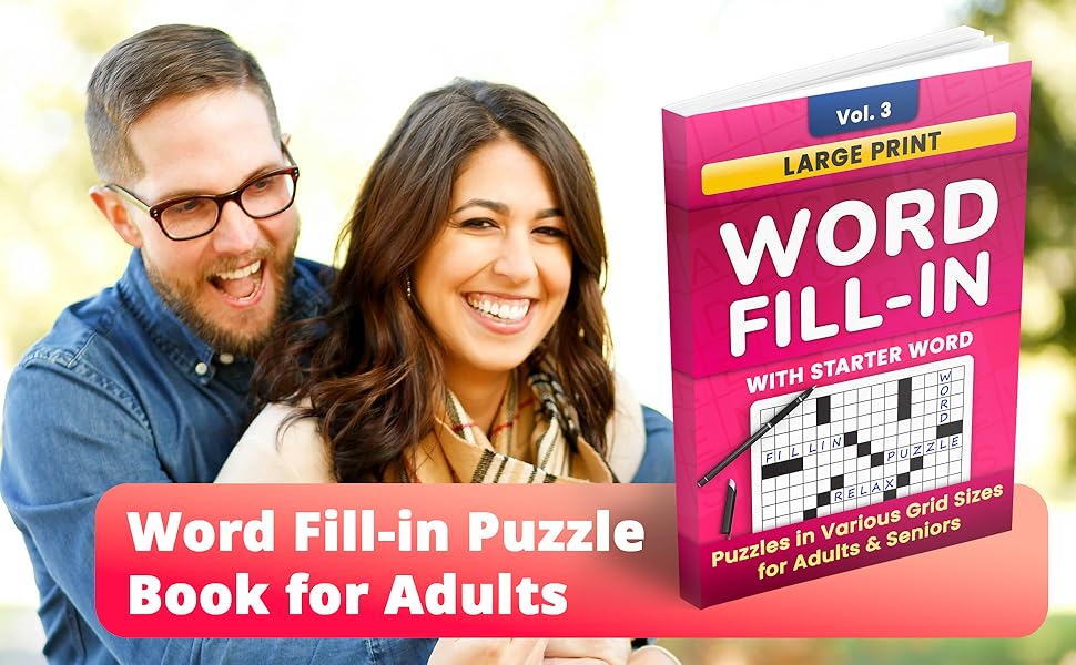 Word Fill In Puzzle Book in Large Print: Puzzles with Starter Word for ...