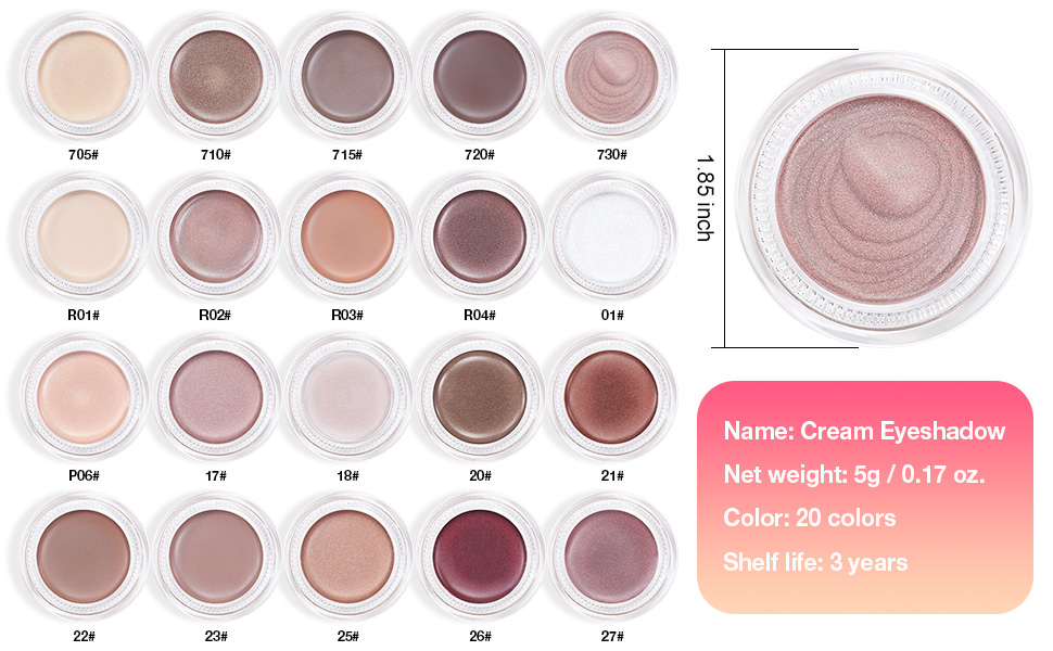 Cream Eye Shadow Circle Pallette Eyeshadow Brightener