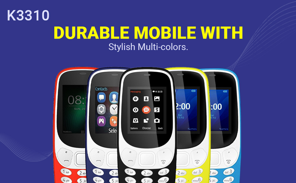 IKALL K3310 Gold Series Keyboard Mobile (1.8 Inch, Dual Sim, Vibration