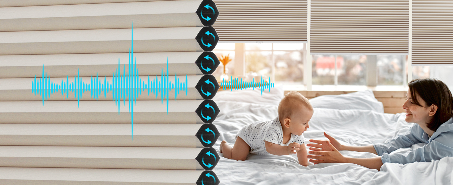 MYshade Beige Cellular Shades &amp; Blinds for Kids Room