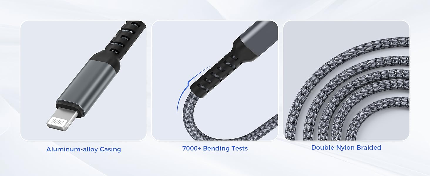 Basesailor USB C to Lightning Car Charger Cable 3.3ft with