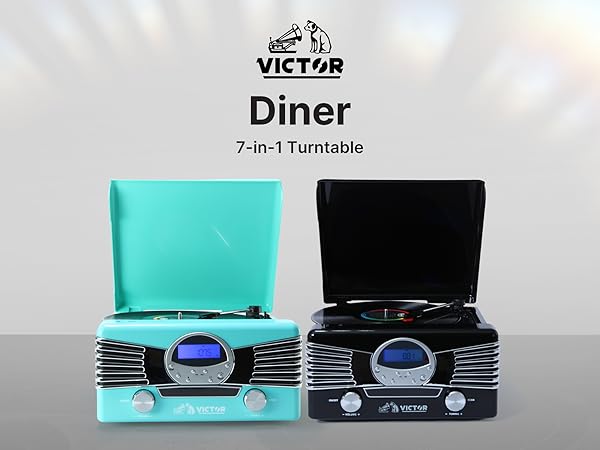 初回限定盤Travel Record/Turquoise Amazon.com: Victor VHRP-1400 Diner 7-in-1 Turntable Music