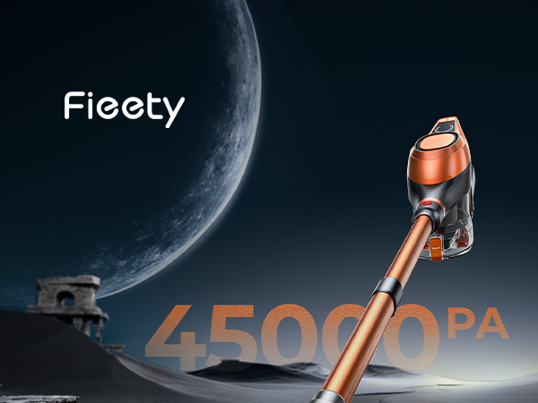 Fieety Cordless Vacuum Cleaner 45Kpa/550W, 60 Mins Stick Vacuum