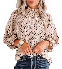 新品　AKTR GAMEWEAR TOPS Winiche&amp;Co.LEOPARD Avanova Women Leopard Print Ruffle V Neck Top 3/4 Long