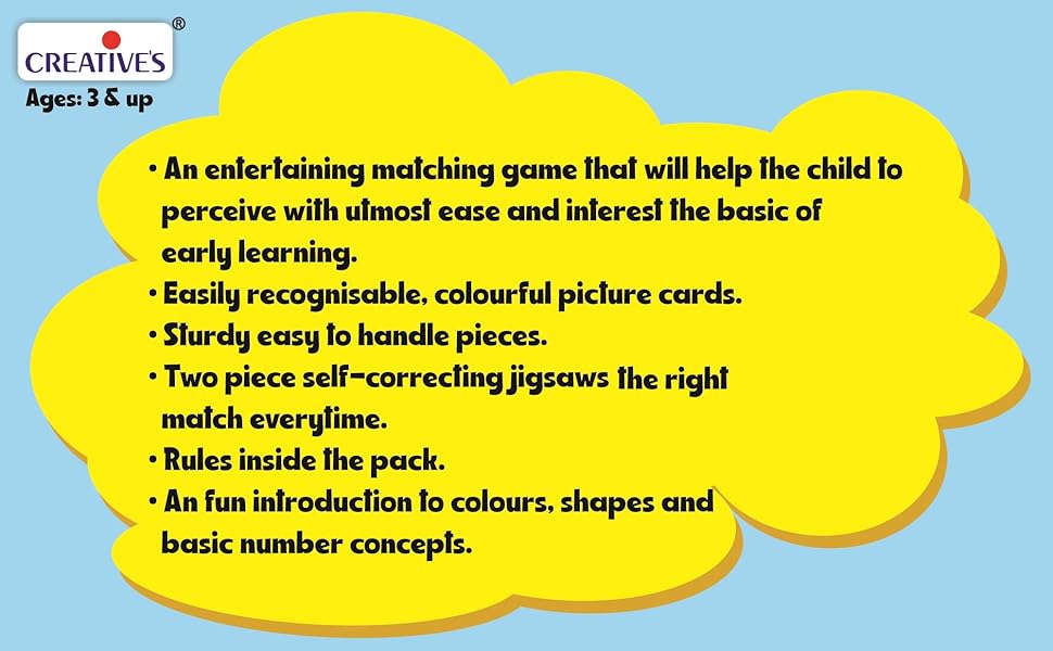creative's learning is fun pre-school educational game for kids ages 3 & up