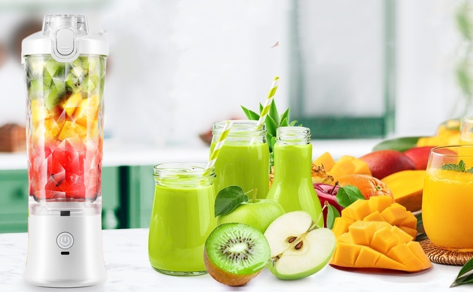 Amazon.de Blender Smoothie Makers, 600ml Tragbarer Mixer Mini Jug