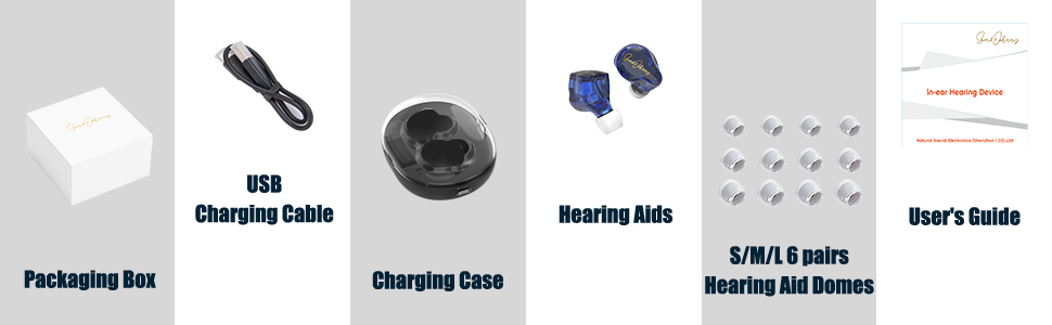 Packaging list of hearing amplifier