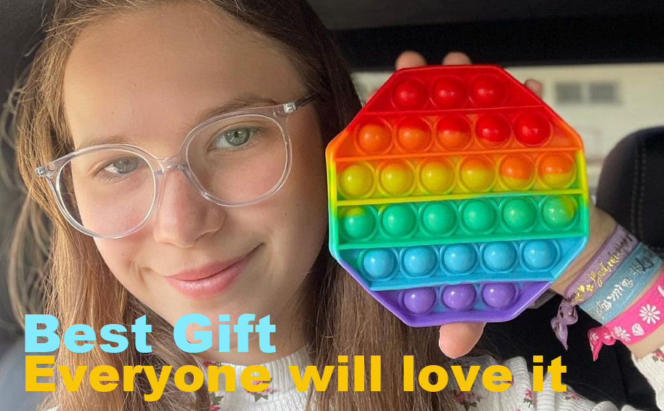 AJAYR Pop Pop Fidget Toys for Anxiety Pop Push It Fidget