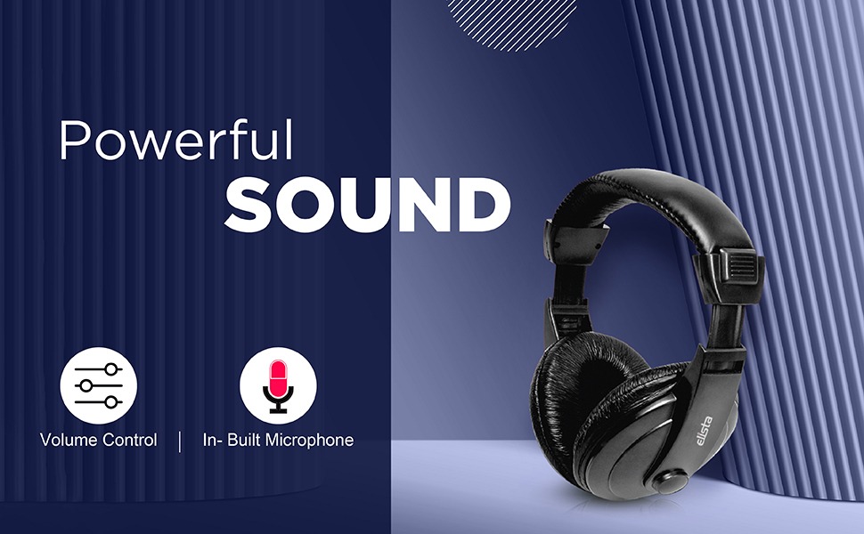 Powerful sound . Inbuilt microphone and Volume control