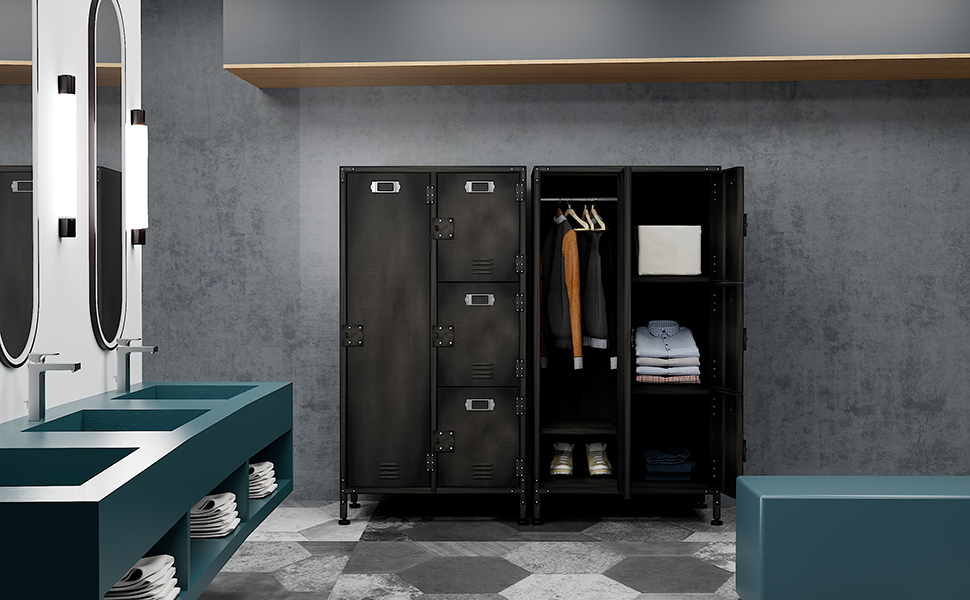Amazon.com: SISESOL Metal Locker Storage Cabinet, Vintage