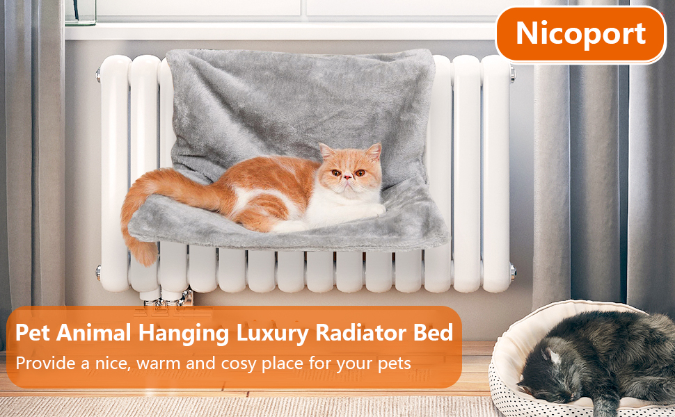 JTWEB Cat Hammocks Pet Animal Hanging Luxury Radiator Bed