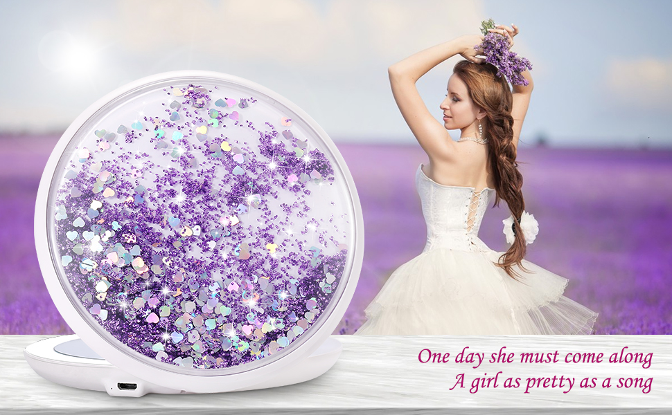 20x Magnifying Mirror, 5 Inch Compact Travel Mirror, Portable Close Up Mirror for Purse/Handbag