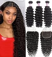 deep wave bundles with hd lace closure