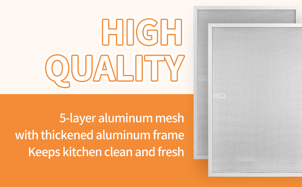 WZKO BPS1FA36 Aluminum Range Hood Vent Filter for Broan Nutone Allure 36" QS1 WS1