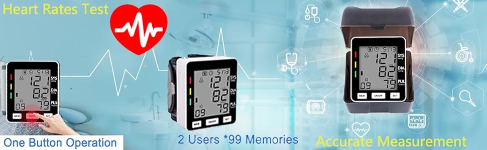 Wrist Blood Pressure Monitor with Accurate Function