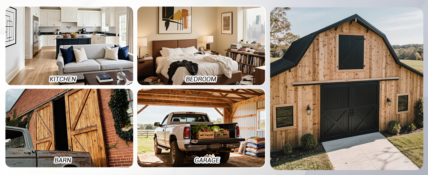 box rail barn door hardware kit