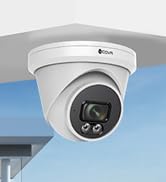 4COVR 4K Security Camera Outdoor, 8MP Ultra-HD PoE Wired Surveillance Video IP Camera Built-in Mi...