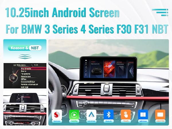 BMW F30 CarPlay 10.25インチ オンダッシュモニター Amazon.com: KOASON 10.25 inch CarPlay Screen Android Auto