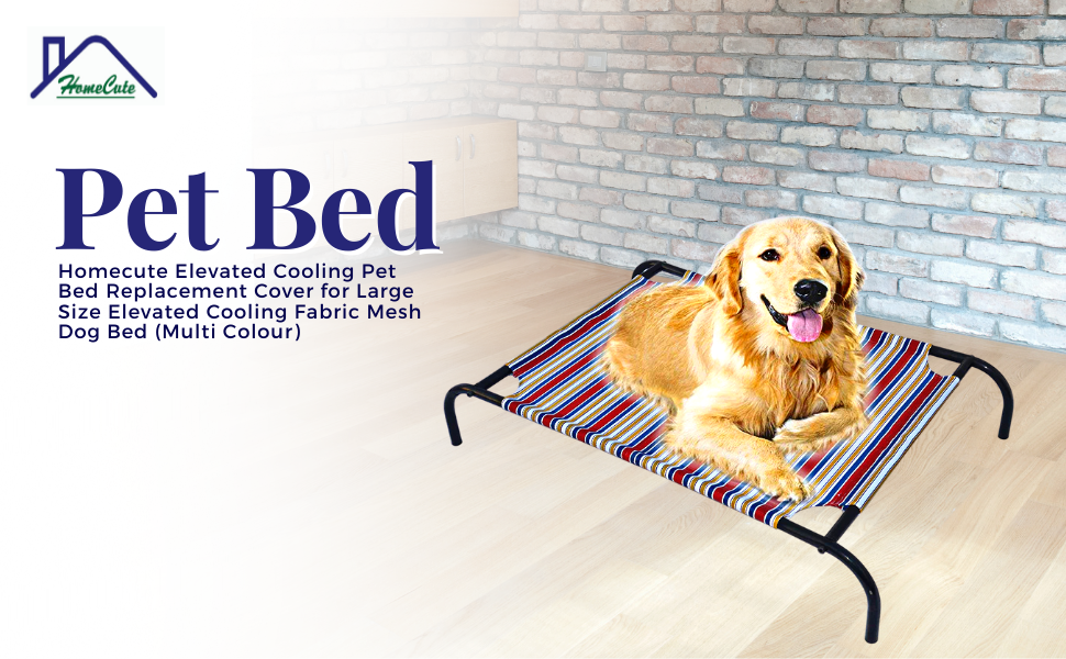 HOMECUTE Elevated Cooling Pet Bed Replacement Cover for Large Size