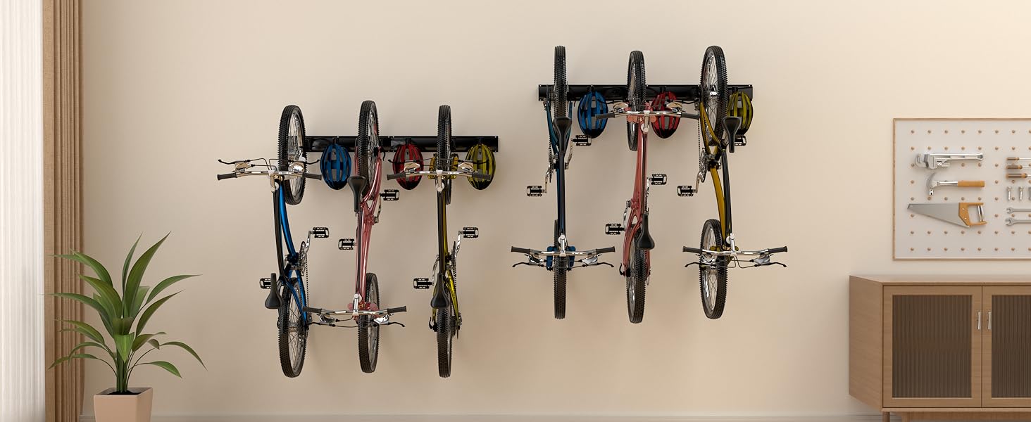 Bike Rack Garage,Bike Storage Rack,6 Heavy Duty Bike