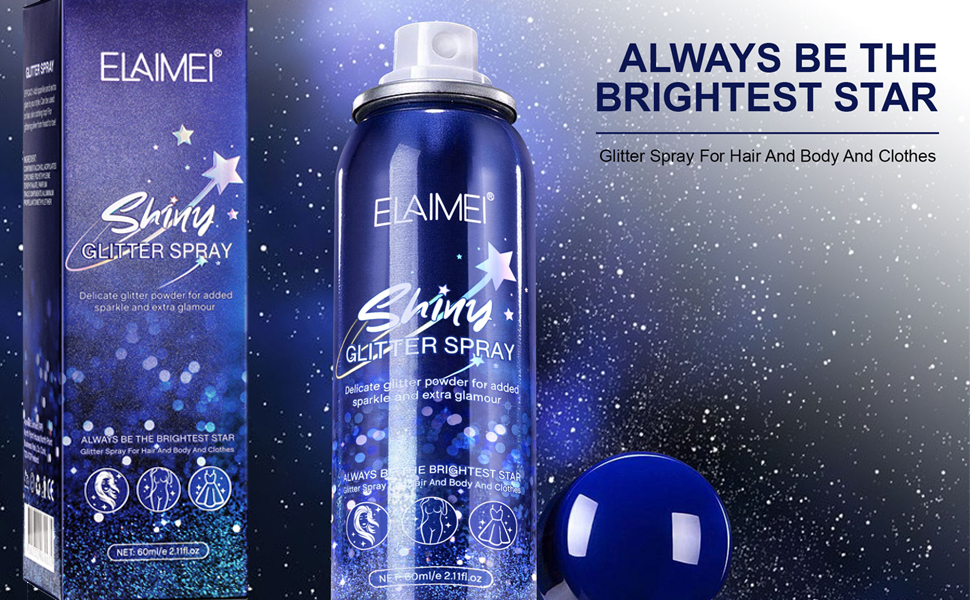 glitter spray