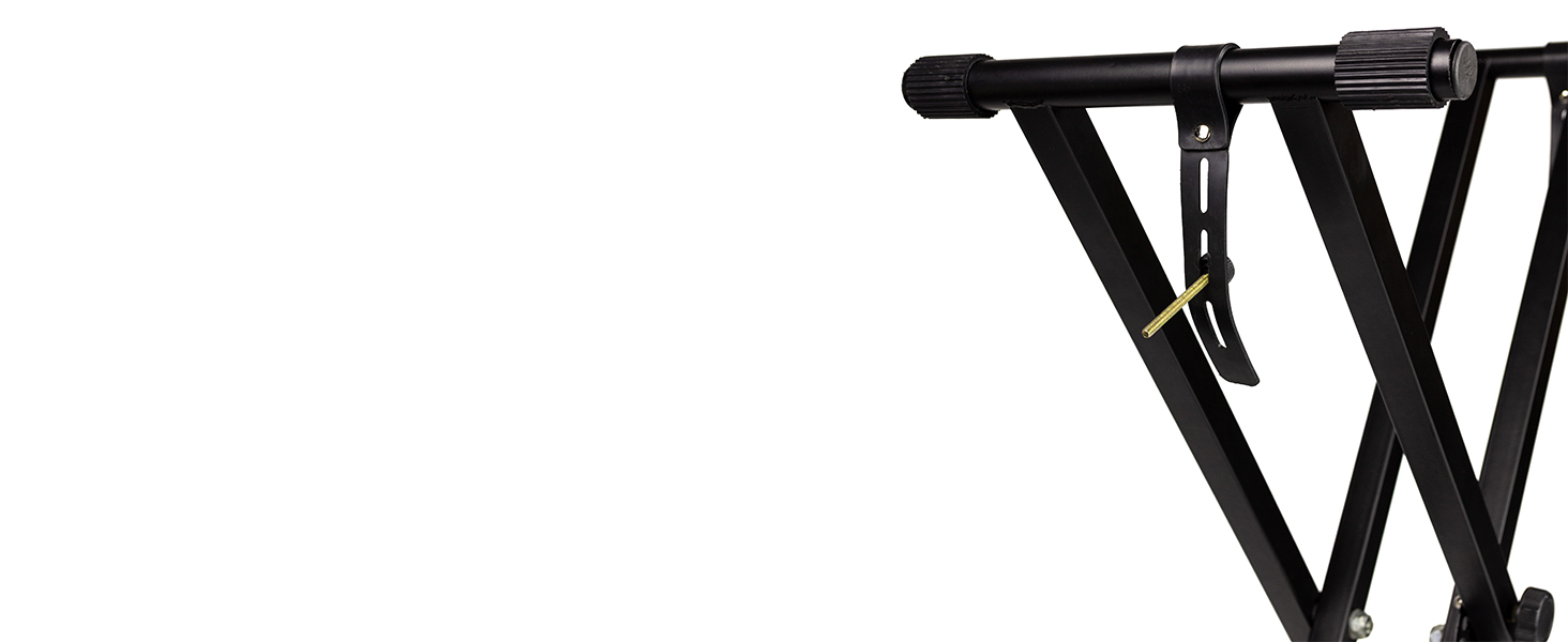 RockJam RJX29 Double Braced Adjustable Keyboard Stand with Locking