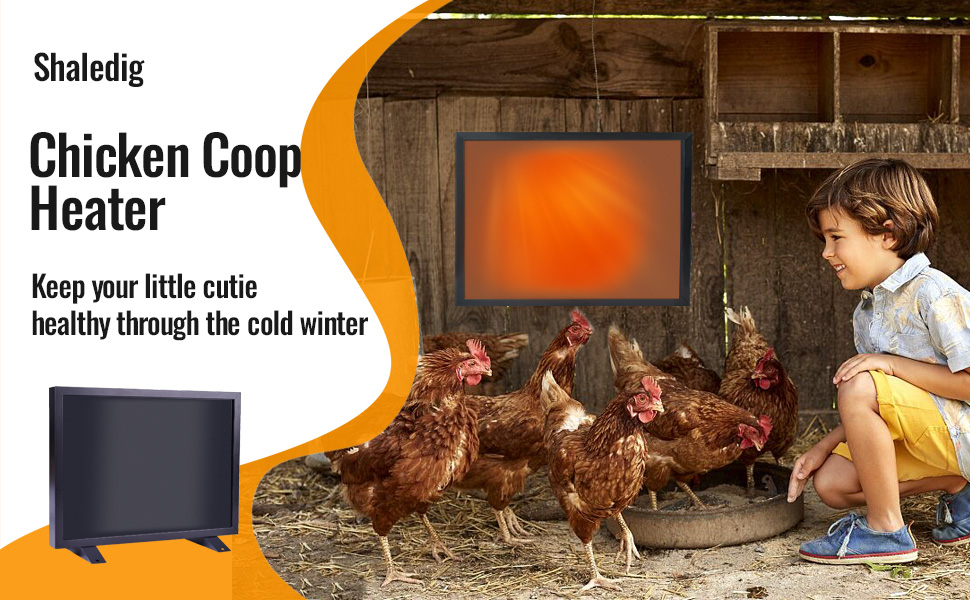 Shaledig 120W Watts Chicken Coop Heater, Chicken Heater for