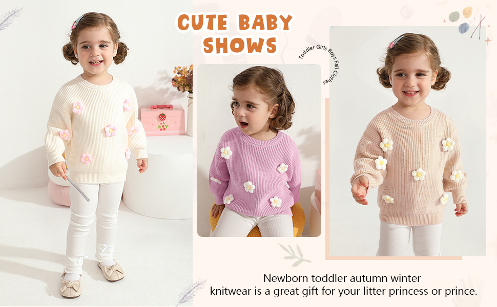 Baby Girls Pullover Sweatshirt Outfits