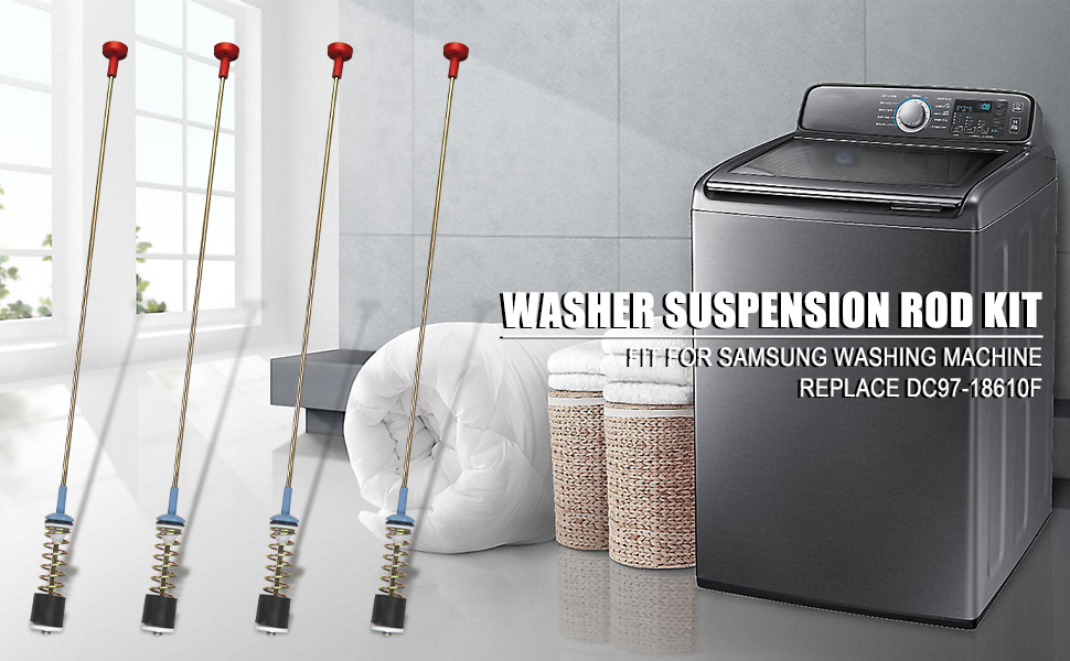 Upgraded Washer Suspension Rod Kit Replace DC9718610F Fit