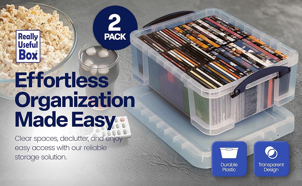 Really Useful Box 17 Liter Plastic Stackable Storage