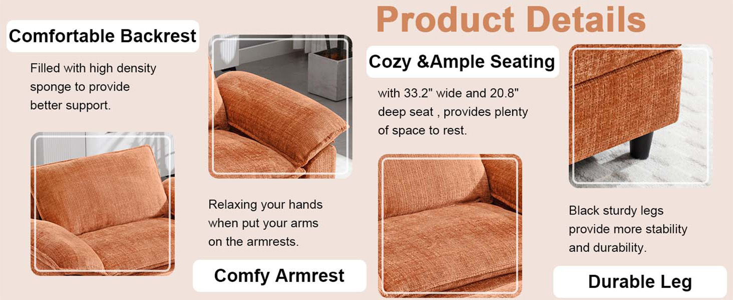 cloud chair with ottoman