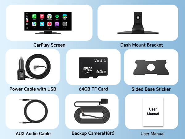 【即購入ok!!】the FIELD OF VIEW 『VIEW CLIPS 』 Amazon.com: Wireless Carplay Screen for Car with 4K Dash Cam