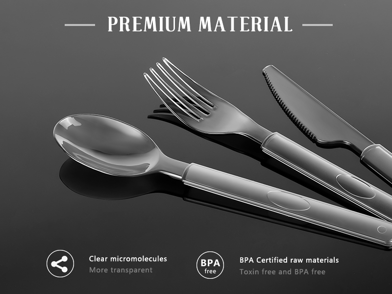 90 Plastic Silverware Set 30 Plastic Forks, 30 Plastic Spoons, 30 Plastic Knives