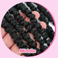 Passion Twist Crochet Hair Middle