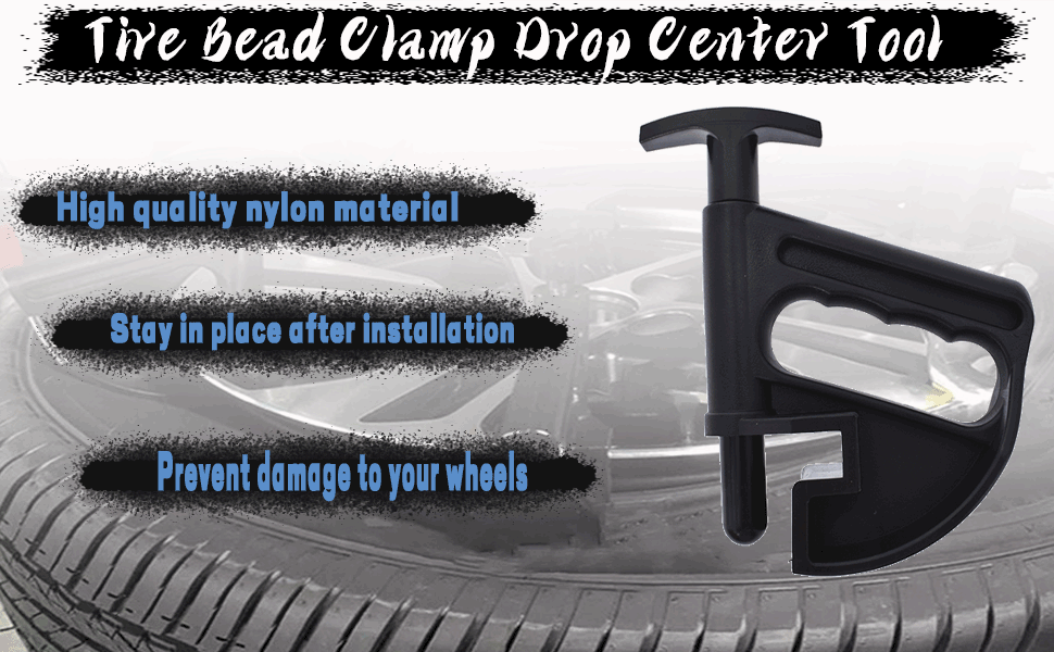 munirater Tire Changer Bead Clamp Tool Car tire Drop Center Universal Clamp Black